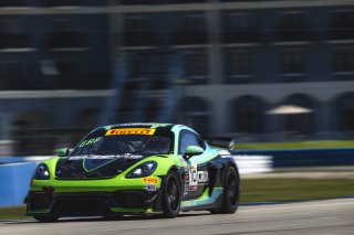 #10 Porsche 718 Cayman GT4 RS Clubsport of Ross Poole and Muzaffar Gafurov, ACI Motorsports, GT4 America, Am, SRO America, Sebring International Raceway, Sebring, FL, May 7 - 10, 2026
 | Fred Hardy | www.echoandorigin.studio &copy;2026