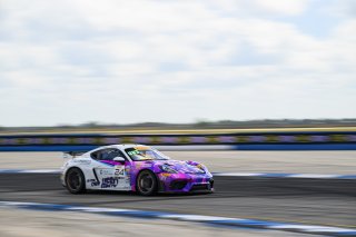 #24 Porsche 718 Cayman GT4 RS Clubsport of Ashley Freiberg and Loni Unser, Kellymoss, GT4 America, Silver, SRO America, Sebring International Raceway, Sebring, FL, May 7 - 10, 2026
 | Fred Hardy | www.echoandorigin.studio &copy;2026