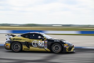 #73 Porsche 718 Cayman GT4 RS Clubsport of Jack Parriott and Erika Hoffmann, Kellymoss, GT4 America, Silver, SRO America, Sebring International Raceway, Sebring, FL, May 7 - 10, 2026
 | Fred Hardy | www.echoandorigin.studio &copy;2026