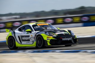 #47 Porsche 718 Cayman GT4 RS Clubsport of Matt Travis and Matheus Leist, NOLASPORT, GT4 America, Pro-Am, SRO America, Sebring International Raceway, Sebring, FL, May 7 - 10, 2026
 | Fred Hardy | www.echoandorigin.studio &copy;2026