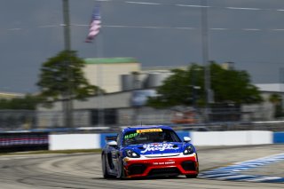 #52 Porsche 718 Cayman GT4 RS Clubsport of Tom Kopczynski and Eric Filgueiras, Kellymoss, GT4 America, Pro-Am, SRO America, Sebring International Raceway, Sebring, FL, May 7 - 10, 2026
 | Fred Hardy | www.echoandorigin.studio &copy;2026