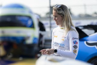 #24 Porsche 718 Cayman GT4 RS Clubsport of Ashley Freiberg and Loni Unser, Kellymoss, GT4 America, Silver, SRO America, Sebring International Raceway, Sebring, FL, May 7 - 10, 2026
 | Fred Hardy | www.echoandorigin.studio &copy;2026