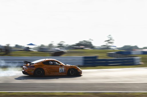#25 Porsche 718 Cayman GT4 RS Clubsport of Damir Hot and Ryan Yardley, ACI Motorsports, GT4 America, Pro-Am, SRO America, Sebring International Raceway, Sebring, FL, May 7 - 10, 2026
 | Fred Hardy | www.echoandorigin.studio &copy;2026