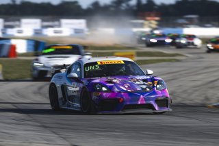 #24 Porsche 718 Cayman GT4 RS Clubsport of Ashley Freiberg and Loni Unser, Kellymoss, GT4 America, Silver, SRO America, Sebring International Raceway, Sebring, FL, May 7 - 10, 2026
 | Fred Hardy | www.echoandorigin.studio &copy;2026