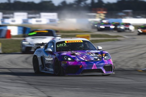 #24 Porsche 718 Cayman GT4 RS Clubsport of Ashley Freiberg and Loni Unser, Kellymoss, GT4 America, Silver, SRO America, Sebring International Raceway, Sebring, FL, May 7 - 10, 2026
 | Fred Hardy | www.echoandorigin.studio &copy;2026