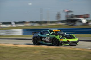 #10 Porsche 718 Cayman GT4 RS Clubsport of Ross Poole and Muzaffar Gafurov, ACI Motorsports, GT4 America, Am, SRO America, Sebring International Raceway, Sebring, FL, May 7 - 10, 2026
 | Fred Hardy | www.echoandorigin.studio &copy;2026