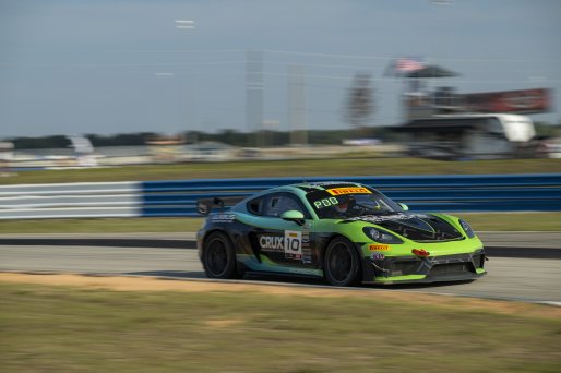 #10 Porsche 718 Cayman GT4 RS Clubsport of Ross Poole and Muzaffar Gafurov, ACI Motorsports, GT4 America, Am, SRO America, Sebring International Raceway, Sebring, FL, May 7 - 10, 2026
 | Fred Hardy | www.echoandorigin.studio &copy;2026
