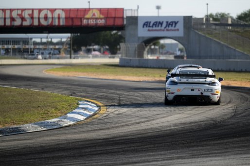 #24 Porsche 718 Cayman GT4 RS Clubsport of Ashley Freiberg and Loni Unser, Kellymoss, GT4 America, Silver, SRO America, Sebring International Raceway, Sebring, FL, May 7 - 10, 2026
 | Fred Hardy | www.echoandorigin.studio &copy;2026