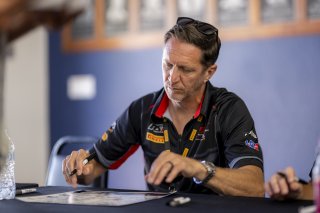Autograph Session, #028 Porsche 718 Cayman GT4 RS Clubsport of Luca Mars and Spencer Pumpelly, RS1, GT4 America, Silver, SRO America, Sebring International Raceway, Sebring, FL, May 7 - 10, 2026
 | Fred Hardy | www.echoandorigin.studio &copy;2026