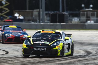 #47 Porsche 718 Cayman GT4 RS Clubsport of Matt Travis and Matheus Leist, NOLASPORT, GT4 America, Pro-Am, SRO America, Sebring International Raceway, Sebring, FL, May 7 - 10, 2026
 | Fred Hardy | www.echoandorigin.studio &copy;2026