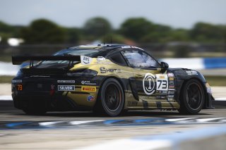 #73 Porsche 718 Cayman GT4 RS Clubsport of Jack Parriott and Erika Hoffmann, Kellymoss, GT4 America, Silver, SRO America, Sebring International Raceway, Sebring, FL, May 7 - 10, 2026
 | Fred Hardy | www.echoandorigin.studio &copy;2026