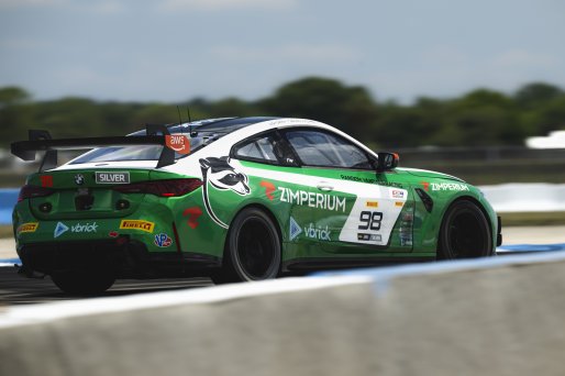 #98 BMW M4 GT4 (G82) EVO of Josh Green and Bruno Colombo, Random Vandals Racing, GT4 America, Silver, SRO America, Sebring International Raceway, Sebring, FL, May 7 - 10, 2026
 | Fred Hardy | www.echoandorigin.studio &copy;2026