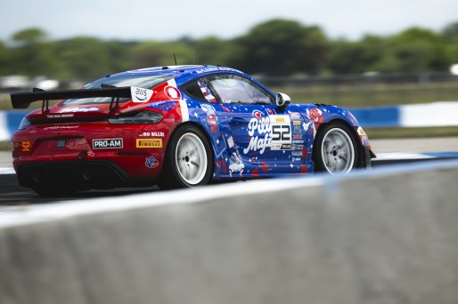 #52 Porsche 718 Cayman GT4 RS Clubsport of Tom Kopczynski and Eric Filgueiras, Kellymoss, GT4 America, Pro-Am, SRO America, Sebring International Raceway, Sebring, FL, May 7 - 10, 2026
 | Fred Hardy | www.echoandorigin.studio &copy;2026