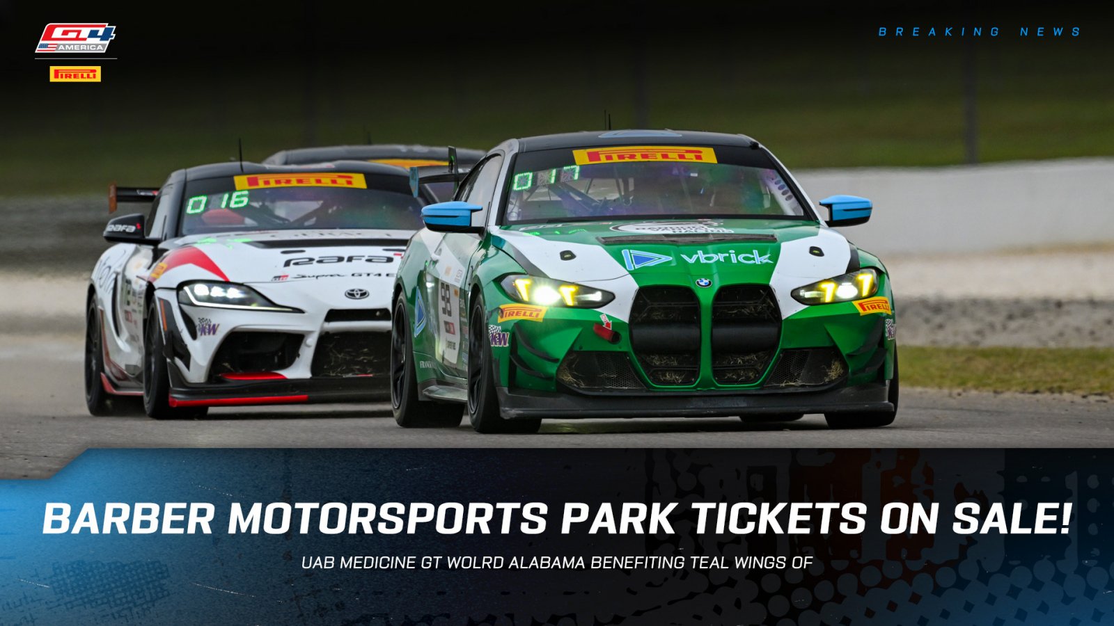 Tickets On Sale Now for GT World Alabama at Barber Motorsports Park
