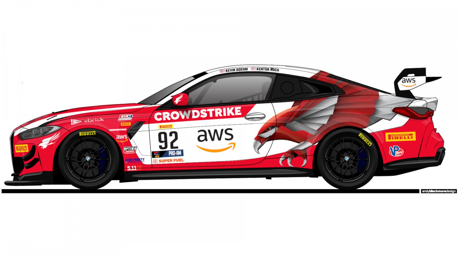 CrowdStrike Racing/AWS Driver Kevin Boehm Joins Random Vandals Racing for the 2023 GT4 America Season 