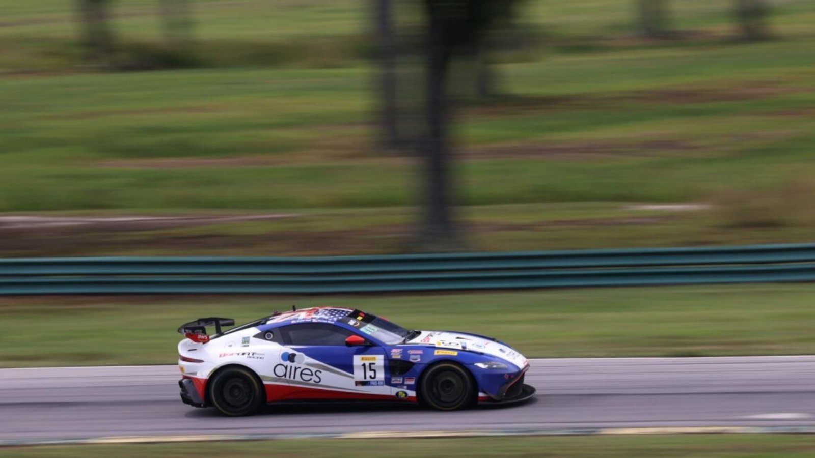 BSport Aston Martin On Top Of Practice 1 at VIRginia International Raceway