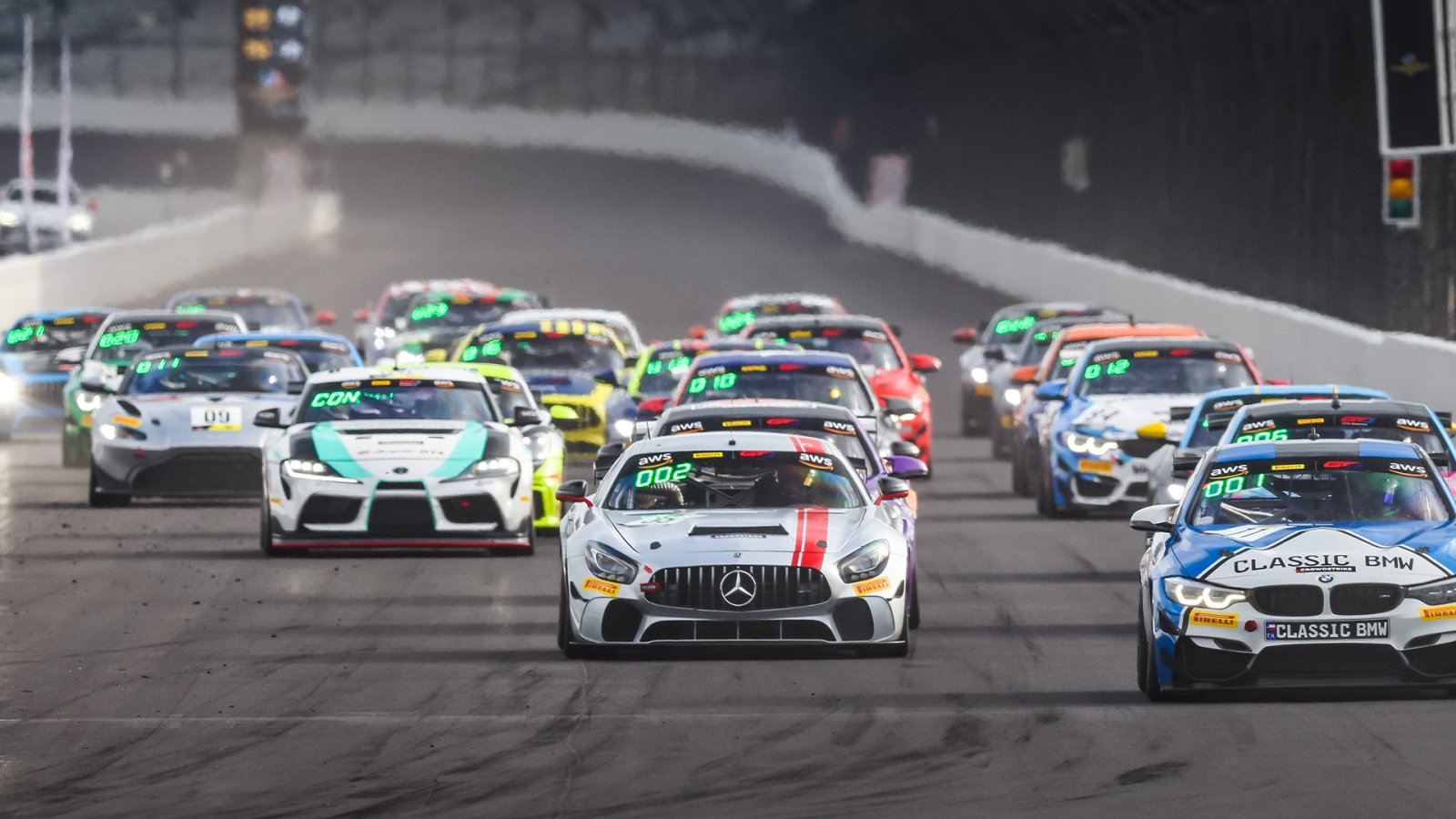 Conquest Racing West (Mercedes-AMG) Take First Race at Indianapolis Finale Double-header