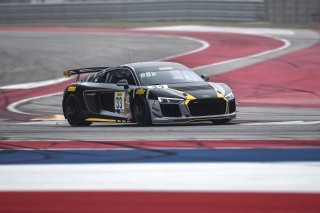 Austin , TX - March 01: Adam Poland  or Andy Pilgrim pilots the #33 Audi R8 LMS GT4, competing in the GT4 East class during the Blancpain GT World Challenge Presented by Euroworld Motorsports on March 01, 2019 at the Circuit of The Americas in Austin  TX. | © 2018 SRO / Gavin Baker
Gavin Baker
www.GavinBakerPhotography.com
