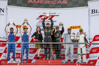 Podium, Race 1 Pirelli GT4 America, Circuit of the Americas, Austin, TX, March 2019.  (SRO/Brian Cleary-BCPix.com)   | 2019 Brian Cleary