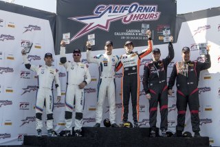 Podium, Pirelli GT4 America, Race 2, WeatherTech Raceway Laguna Seca, March 2019.  (SRO/Brian Cleary)
 | SRO Motorsports Group