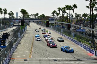 Start, streets of Long Beach, Long Beach, CA.
 | SRO Motorsports Group