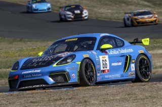 #66, TRG- The Racers Group, Porsche 718 Cayman CS MR, Spencer Pumpelly, \g66#7\, SRO at Sonoma Raceway, Sonoma CA
 | Brian Cleary/SRO
