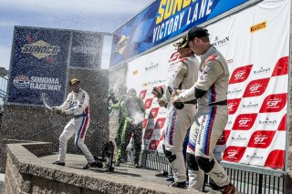 GT4 SprintX podium
SRO at Sonoma Raceway, Sonoma CA     | Brian Cleary/SRO
