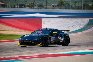 #210 Aston Martin Vantage GT4 of Michael Dinan, Flying Lizard Motorsports, GT4 Sprint Am, SRO America, Circuit of the Americas, Austin TX, September 2020.
 | SRO Motorsports Group