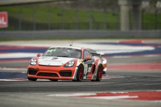 #37 GT4 SprintX, Pro-Am, RS1, Charlie Belluardo, Jan Heylen, Porsche 718 Cayman GT4, 2020 SRO Motorsports Group - Circuit of the Americas, Austin TX
 | SRO Motorsports Group