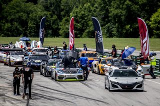 Grid, GT4 Sprint Race 1, SRO America, Virginia International Raceway, Alton, VA, July 2020.       | Brian Cleary/SRO  