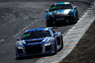 #14 Audi R8 LMS GT4 of Alex Welch and Michael McGrath, GMG Racing, GT4 SprintX, 2020 SRO Motorsports Group - Sonoma Raceway, Sonoma CA
 | Brian Cleary                                             