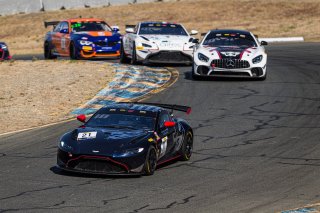#21 Aston Martin Vantage GT4 of Michael Dinan and Robby Foley, Flying Lizard Motorsports, GT4 SprintX Pro-Am, 2020 SRO Motorsports Group - Sonoma Raceway, Sonoma CA
 | Brian Cleary      