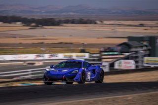#30 McLaren 570s GT4 of Erin Vogel and Michael Cooper, Flying Lizard Motorsports, GT4 SprintX Pro-Am, 2020 SRO Motorsports Group - Sonoma Raceway, Sonoma CA
 | Brian Cleary      