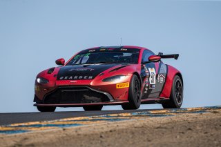 #91 Aston Martin Vantage GT4 of Jeff Burton and Vesko Kozarov, Rearden Racing, GT4 SprintX Pro-Am, 2020 SRO Motorsports Group - Sonoma Raceway, Sonoma CA
 | Brian Cleary      