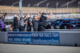 #21 Aston Martin Vantage GT4 of Michael Dinan and Robby Foley, Flying Lizard Motorsports, GT4 SprintX Pro-Am, 2020 SRO Motorsports Group - Sonoma Raceway, Sonoma CA
 | Brian Cleary                                             
