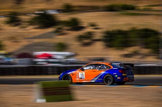 #19 BMW M4 GT4 of Sean Quinlan and Greg Liefooghe, Stephen Cameron Racing, GT4 Sprint Pro-Am, 2020 SRO Motorsports Group - Sonoma Raceway, Sonoma CA
 | Brian Cleary      
