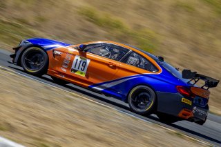 #119 BMW M4 GT4 of Sean Quinlan, GT4 Stephen Cameron Racing, Sprint Am, SRO America, Sonoma Raceway, Sonoma CA, Aug 2020.
 | Brian Cleary/SRO  