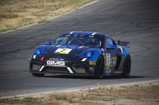 #2 Porsche 718 Cayman GT4 of Jason Bell and Andrew Davis, GMG Racing, GT4 SprintX Pro-Am, 2020 SRO Motorsports Group - Sonoma Raceway, Sonoma CA
 | Brian Cleary    