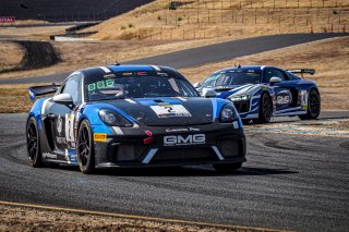#2 Porsche 718 Cayman GT4 of Jason Bell and Andrew Davis, GMG Racing, GT4 SprintX Pro-Am, 2020 SRO Motorsports Group - Sonoma Raceway, Sonoma CA
 | Brian Cleary    