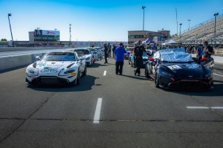 #21 Aston Martin Vantage GT4 of Michael Dinan and Robby Foley, Flying Lizard Motorsports, GT4 SprintX Pro-Am, SRO America, Sonoma Raceway, Sonoma CA, Aug 2020.
 | Regis Lefebure/SRO                                       