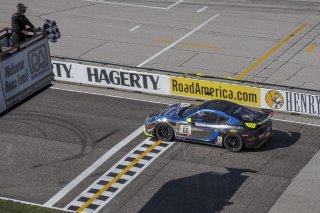 #66 Porsche 718 Cayman GT4 of Spencer Pumpelly, TRG, GT4 Sprint, SRO America, Road America, Elkhart Lake, WI, July 2020.
 | Brian Cleary/SRO