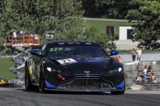 #21 Aston Martin Vantage GT4 of Michael Dinan and Robby Foley, Flying Lizard Motorsports, GT4 SprintX Pro-Am, SRO America, Road America, Elkhart Lake, WI, July 2020.
 | Brian Cleary/SRO