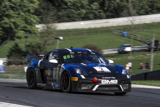 #2 Porsche 718 Cayman GT4 of Jason Bell and Andrew Davis, GMG Racing, GT4 SprintX Pro-Am, SRO America, Road America, Elkhart Lake, WI, July 2020.
 | Brian Cleary/SRO
