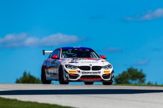 #82 BMW M4 GT4 of James Walker Jr and Bill Auberlen, BimmerWorld, GT4 SprintX Pro-Am,   SRO America, Road America,  Elkhart Lake,  WI, July 2020. | Fabian Lagunas/SRO