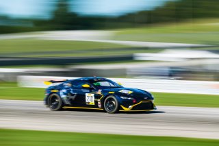 #210 Aston Martin Vantage GT4 of Michael Dinan, Flying Lizard Motorsports, GT4 Sprint Am,  SRO America, Road America,  Elkhart Lake,  WI, July 2020. | Fabian Lagunas/SRO