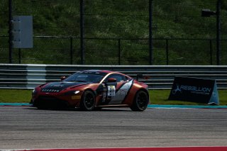 #91 Aston Martin Vantage GT4 of Jeff Burton and Vesko Kozarov, Rearden Racing, GT4 SprintX Pro-Am, SRO America, Circuit of the Americas, Austin TX, September 2020.
 | Sarah Weeks/SRO             