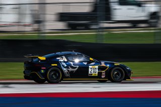 #210 Aston Martin Vantage GT4 of Michael Dinan, Flying Lizard Motorsports, GT4 Sprint Am, SRO America, Circuit of the Americas, Austin TX, September 2020.
 | Sarah Weeks/SRO             
