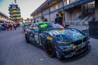 #28 BMW M4 GT4 of Nick Wittmer and Harry Gottsacker, ST Racing, GT4 SprintX, SRO, Indianapolis Motor Speedway, Indianapolis, IN, September 2020.
 | Brian Cleary/SRO