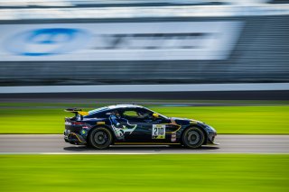 #210 Aston Martin Vantage GT4 of Michael Dinan, Flying Lizard Motorsports, GT4 Sprint Am, IN, Indianapolis, Indianapolis Motor Speedway, SRO, September 2020.
 | Fabian Lagunas/SRO