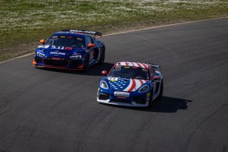 #17 Porsche 718 Cayman GT4 CLUBSPORT MR of James Rappaport and Robert Orcutt, TRG-The Racers Group, Am, Pirelli GT4 America, Pirelli GT4 America, SRO America Sonoma Raceway, Sonoma, CA, March 2021.   | 2021 Regis Lefebure                                       